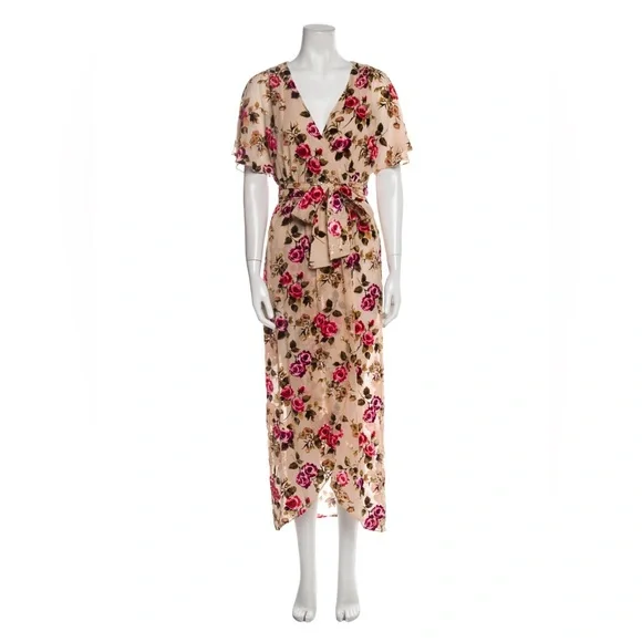 Alice + Olivia velvet flower dress XS - Picture 1 of 3